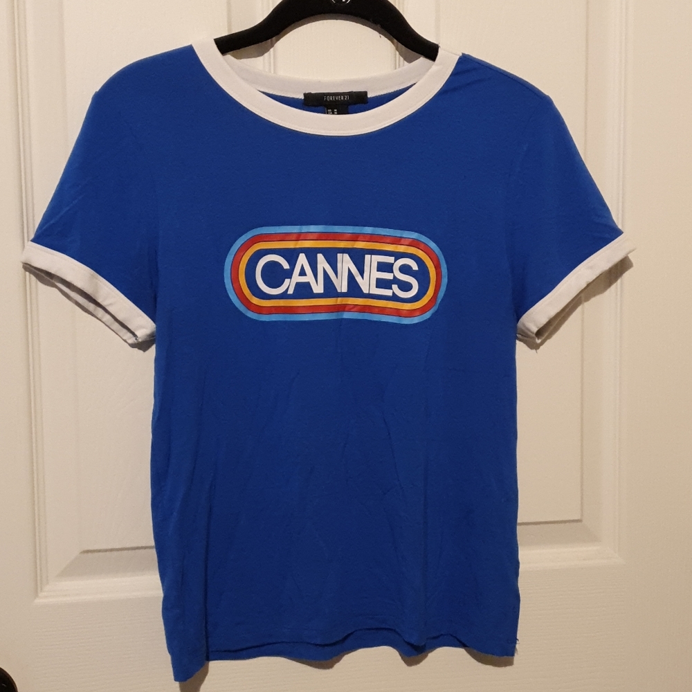 Blue Short Sleeve Top
